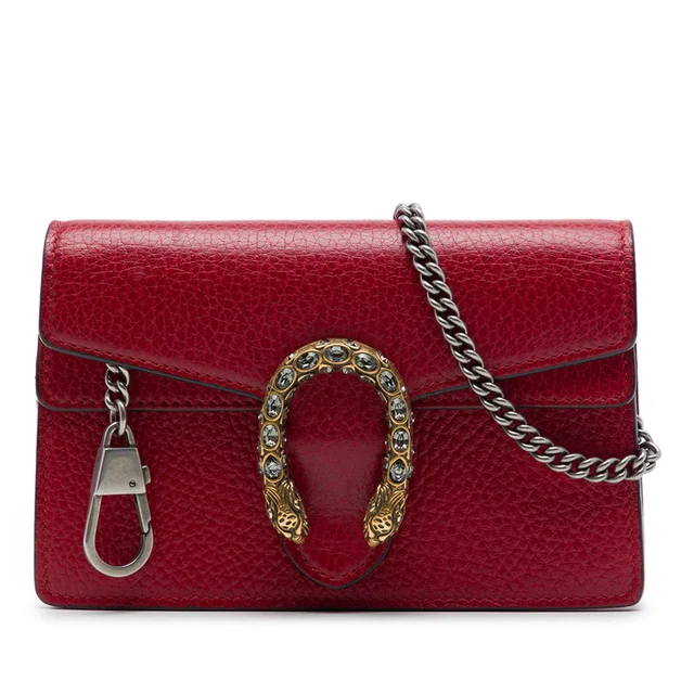 Red Gucci Mini Calfskin Dionysus Crossbody in Red Calfskin from Designer Revival, photo 1 of 1