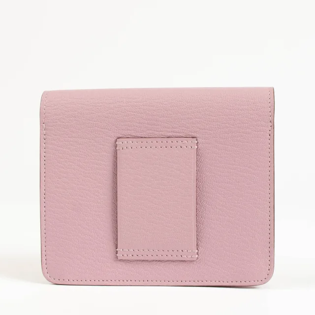Hermès Roulis Slim Wallet Mauve Sylvestre Chevre Mysore PHW in Goatskin from Labellov, photo 3 of 5
