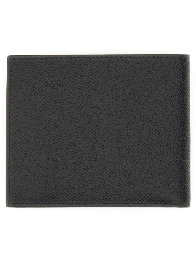 Ferragamo Gancini Wallet — Black Calf in Black Calfskin from HEWI