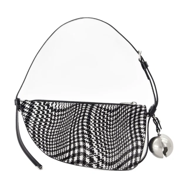 Burberry Shield Sling Shoulder Bag — Black Cotton in Black Woven leather from HEWI