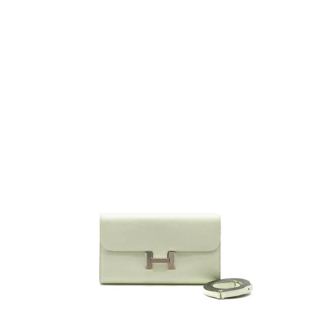 Hermès Classic constance to go epsom vert fizz SHW stamp U in Green Epsom leather from EMIER