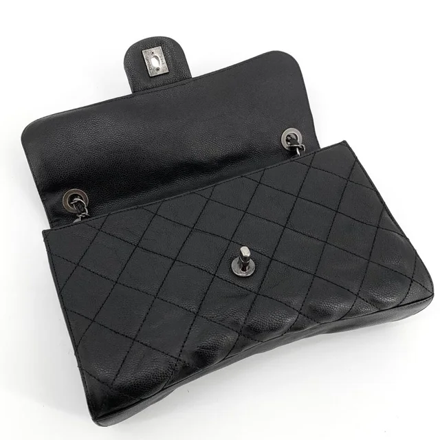 Chanel Black 2013 caviar-quilted CC Crave shoulder bag in Black Caviar leather from Sign of the Times, photo 6 of 11