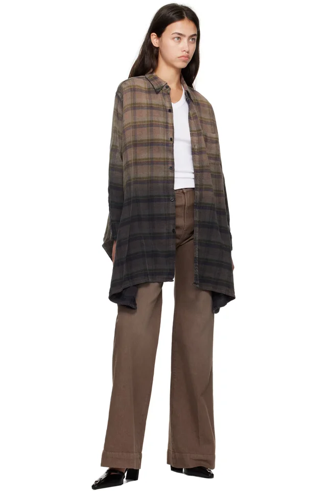 R13 Brown Flared Jeans, photo 4 of 4 from SSENSE