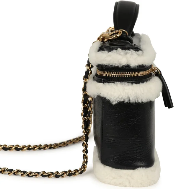 Chanel Top Handle Long Vanity Case in Black Calfskin from Madison Avenue Couture, photo 2 of 2
