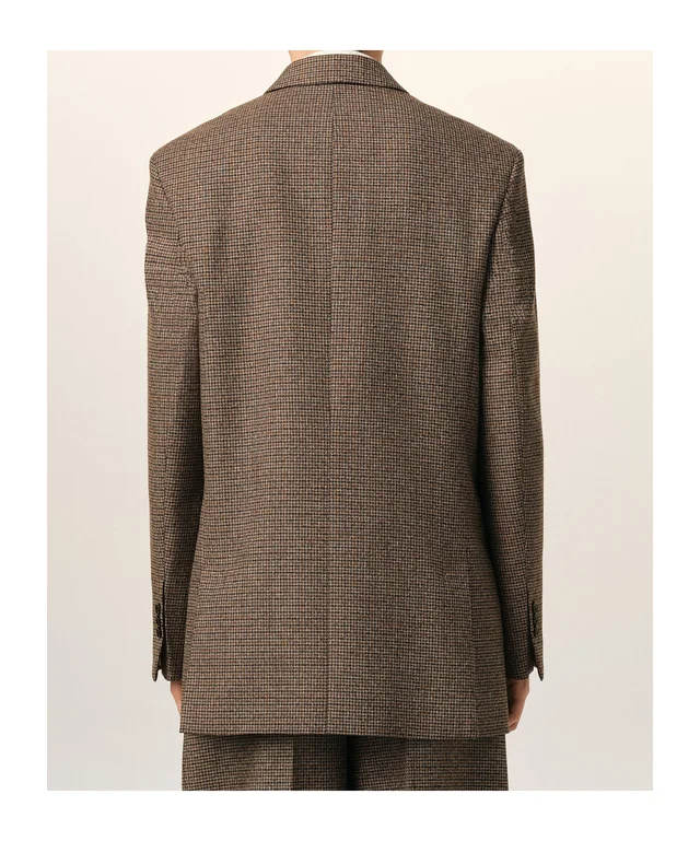 Ami Paris AMI Double Breasted Houndstooth Blazer, photo 5 of 6 from SENSER