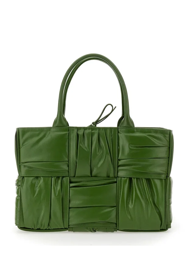 Bottega Veneta Small Bow Tote Bag — Green Calfskin in Green Calfskin from HEWI