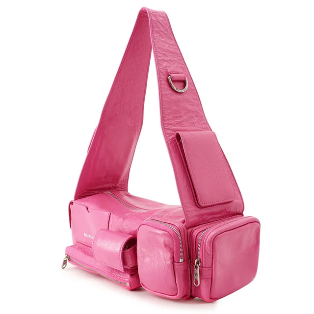 Balenciaga Super Busy Shoulder Bag Pink762516 Leather in Leather from GALLERY RARE, photo 2 of 3