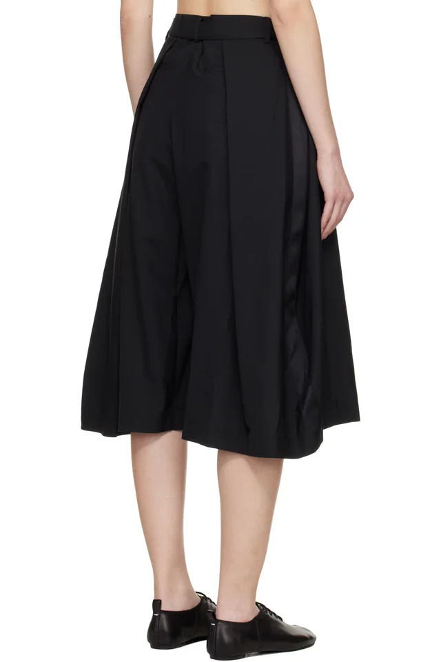 sacai Black Suiting Shorts, photo 3 of 4 from SSENSE