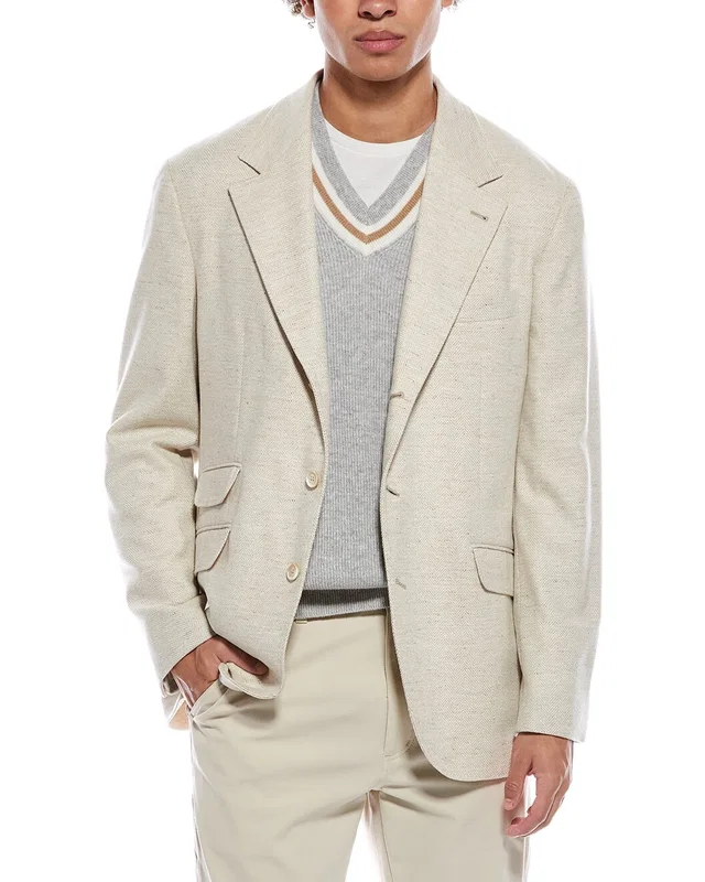 Brunello Cucinelli Wool & Cashmere-Blend Blazer, image 1 of 1 from Gilt