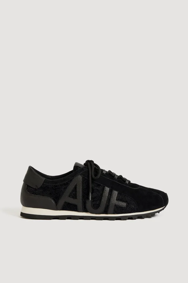AJE Valli Lace Logo Trainer in Black from Aje, photo 1 of 1