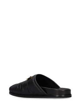 Hyusto Wide-band slide sandals in 100% Polyester, 100% Brass, photo 4 of 6 from LUISAVIAROMA