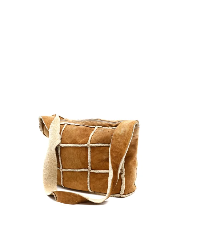 Chanel CC Mouton Patchwork Bag in Suede from A Retro Tale, photo 3 of 12