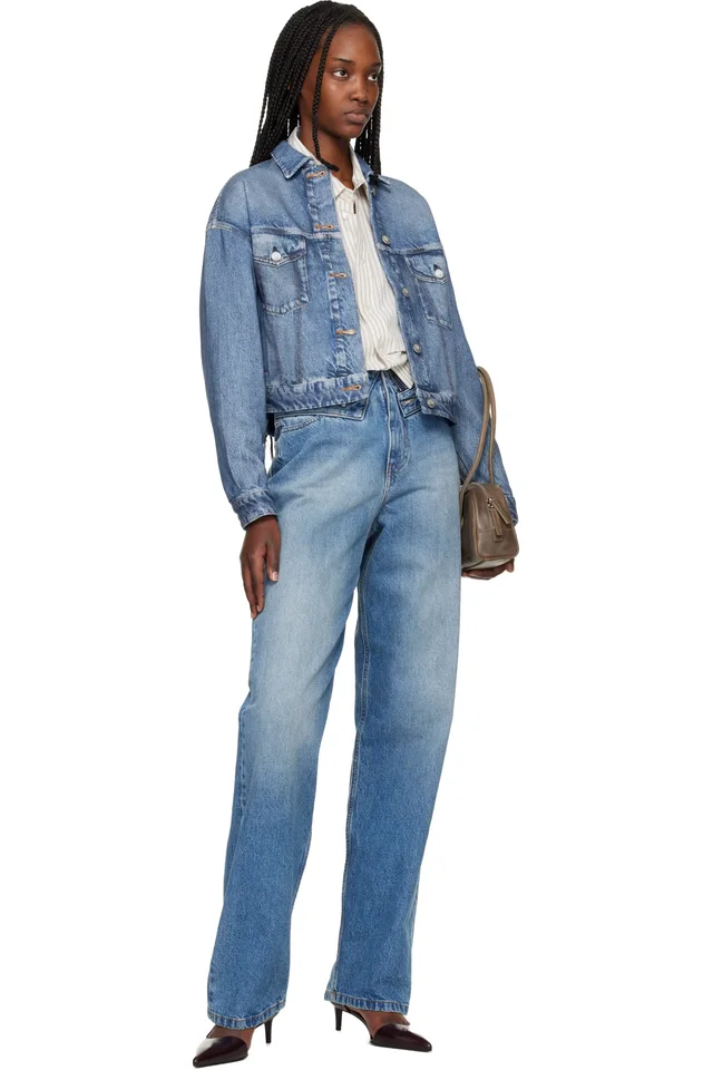 rag & bone Blue Miramar Trucker Jacket, photo 4 of 4 from SSENSE