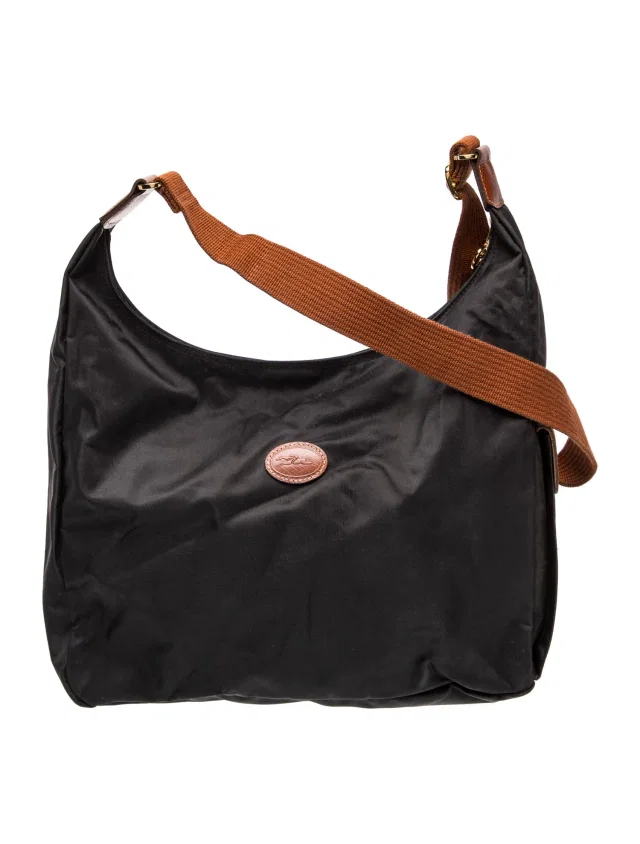 Longchamp Nylon Tote in black Nylon from The RealReal