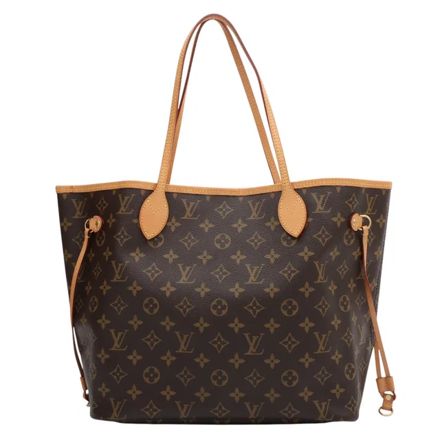 Louis Vuitton 2015 Canvas Monogram Neverfull MM Brown in Brown Canvas from VINTAGE QOO TOKYO