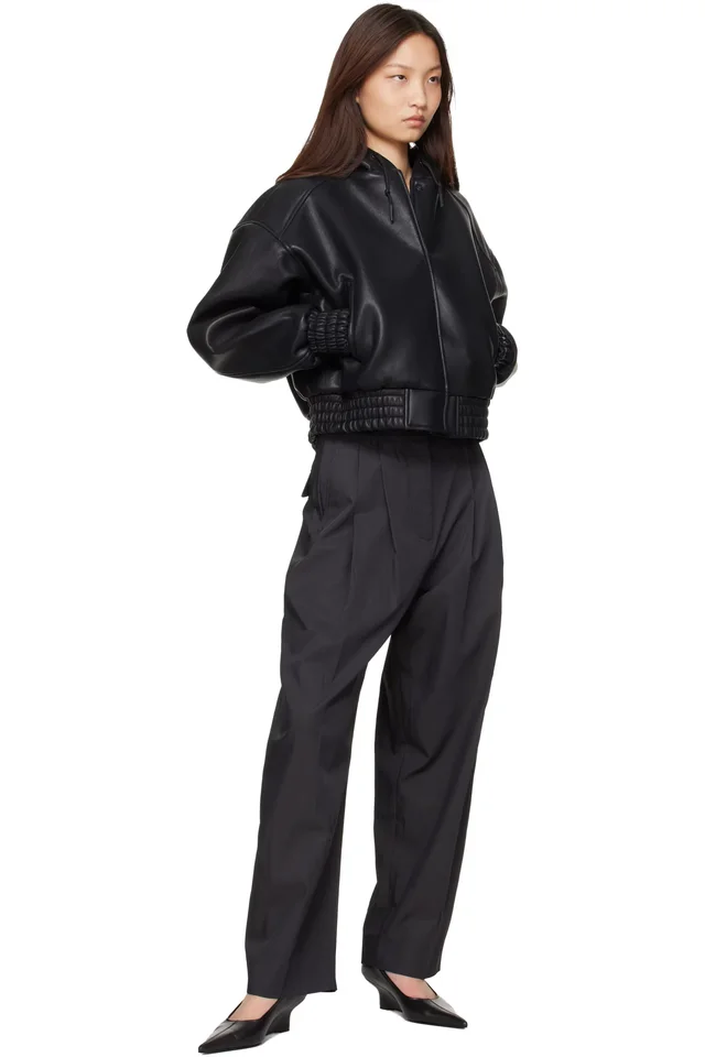 Studio Nicholson Gray Acuna Trousers, photo 4 of 4 from SSENSE