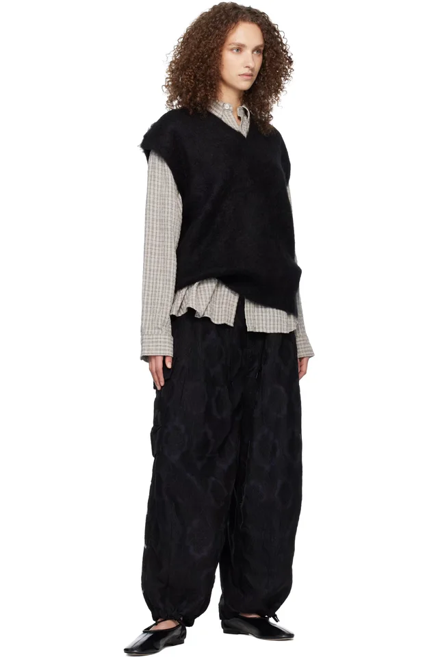 NEEDLES Black Mohair Knit Vest, photo 4 of 4 from SSENSE