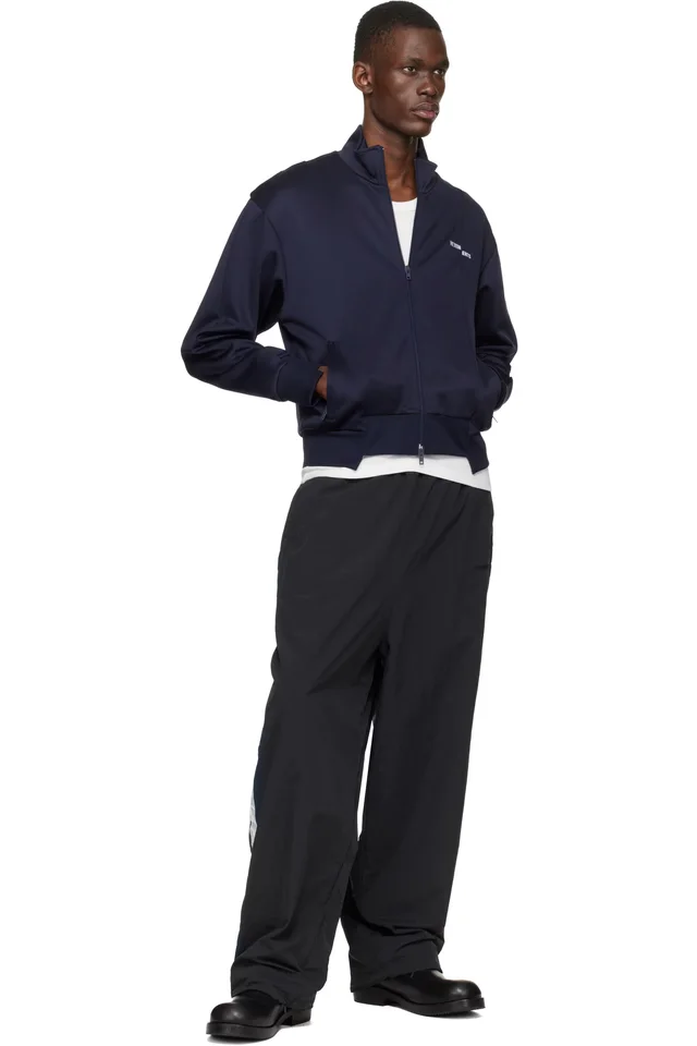 VETEMENTS Black Gym Track Pants, photo 4 of 4 from SSENSE