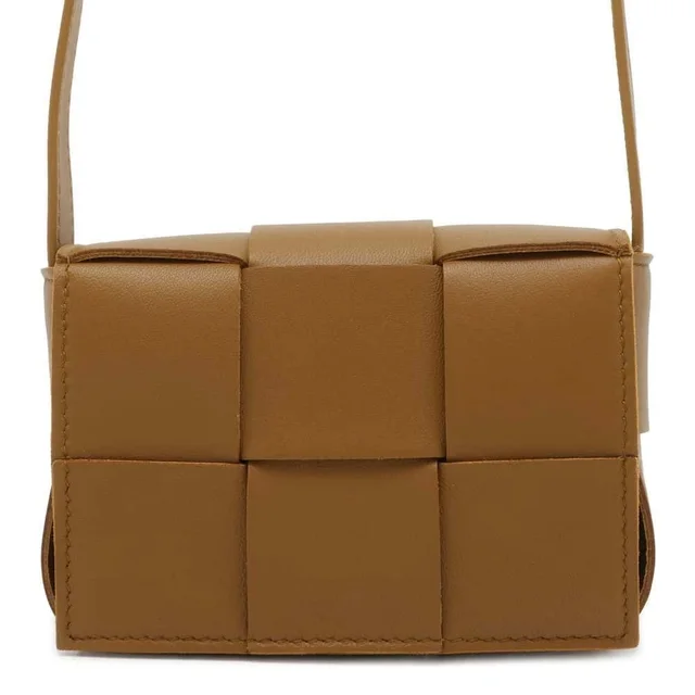 Bottega Veneta Shoulder Bag Candy Cassette Lambskin Brown in brown|red Lambskin from Poshmark, photo 1 of 1