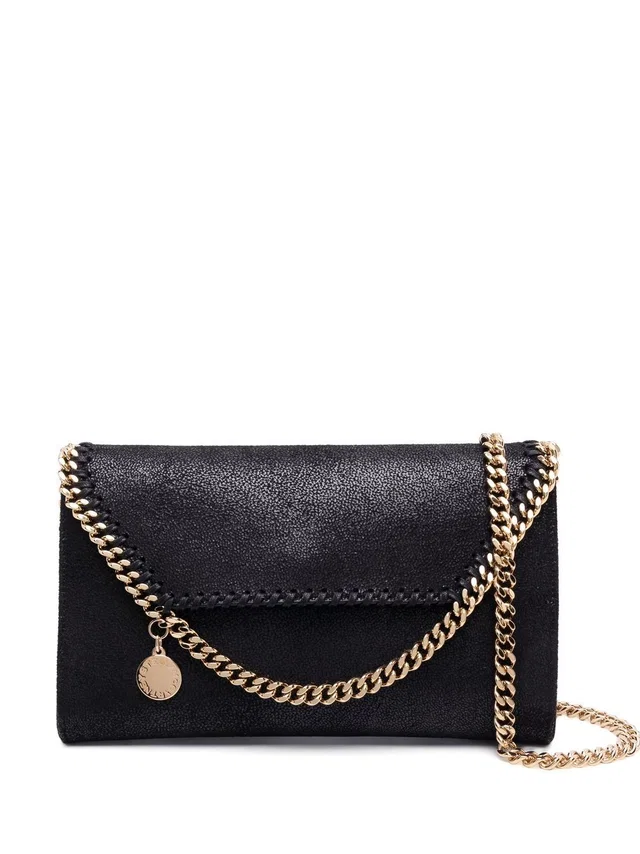 Stella McCartney Falabella Shoulder Bag — Black Faux Leather in Black Leather from HEWI