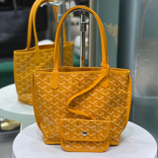 Goyard Anjou Coated Canvas Mini Satchel in Coated canvas from Revivre