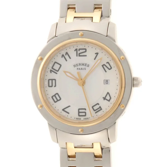 Hermès Clipper Watch Stainless Steel Shell Quartz from The Reluxe