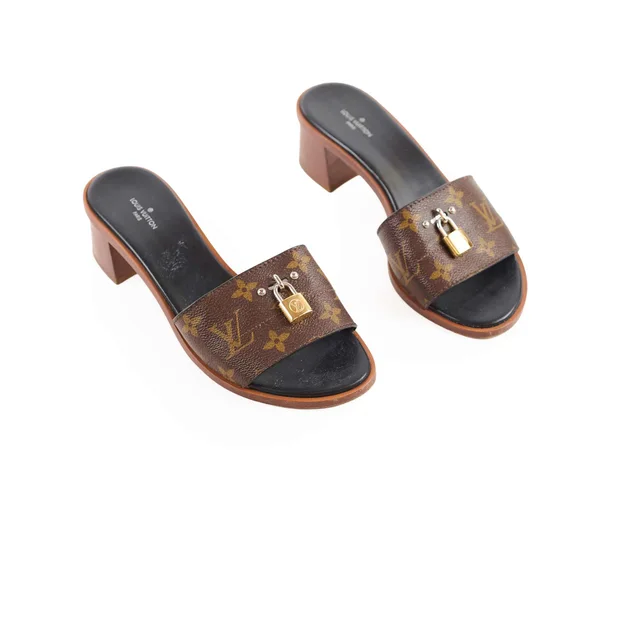 Louis Vuitton Monogram Mules Size 38 from The Purse Affair