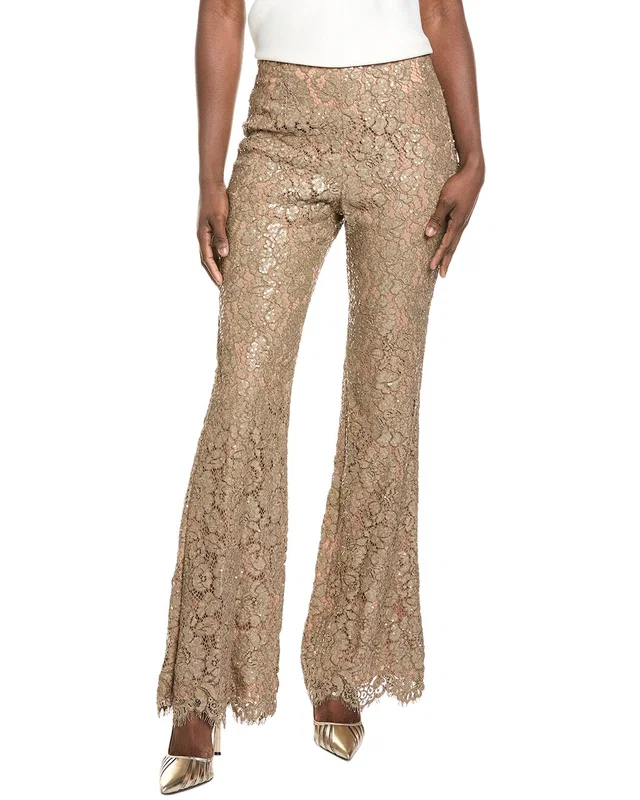 Michael Kors Collection Silk-Lined Lace Bootleg Pant, image 1 of 1 from Gilt