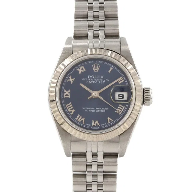 Rolex Datejust Stainless Steel White Gold Automatic in White from The Reluxe