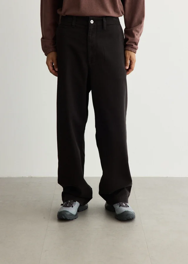 Norse Projects Hengifoss High Waist Heavy Twill Trousers in Black from Incu, photo 1 of 1