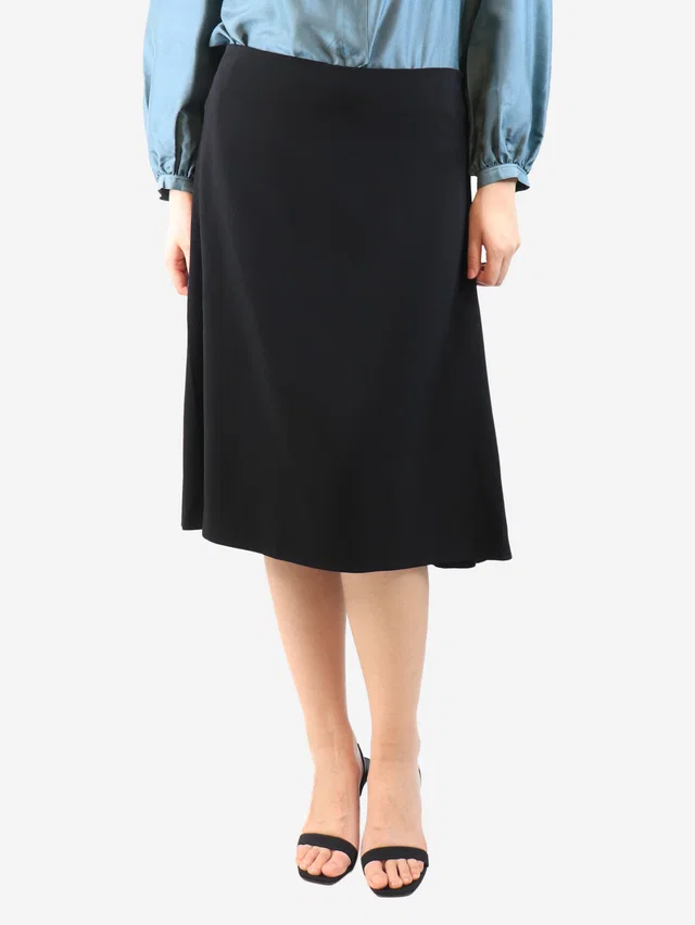 Marni Black midi skirt - size UK 12 in Black from Sign of the Times