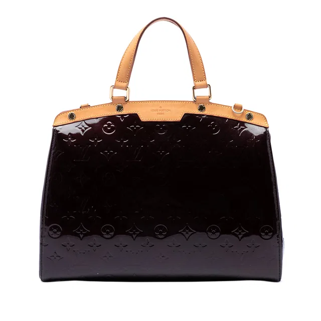 Purple Louis Vuitton Monogram Vernis Brea GM Satchel in Purple Leather from Designer Revival
