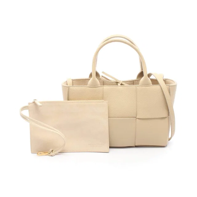 Bottega Veneta Mini Arco Leather 2way Tote Bag in Leather from LuxUness
