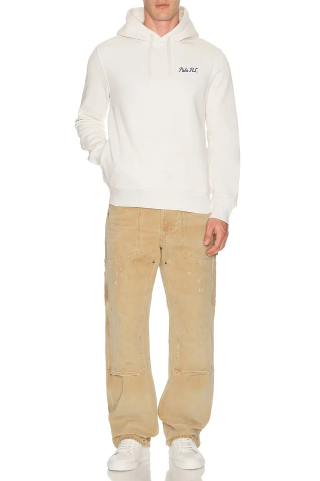 Polo Ralph Lauren Fleece Polo Script Heritage Bear Hoodie in Nevis, photo 3 of 5 from REVOLVE (Canada)