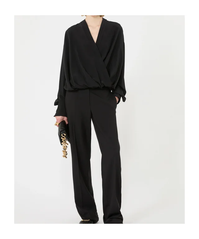 Sportmax Loose-fit pure silk shirt - Black, photo 4 of 5 from SENSER