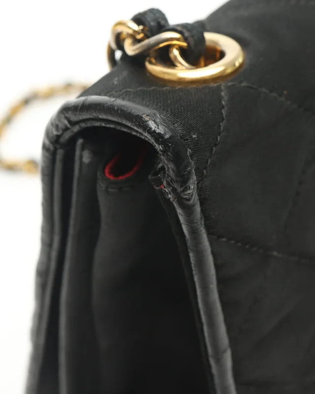 Chanel Satin Diamond CC Flap Bag in Satin from A Retro Tale, photo 7 of 12