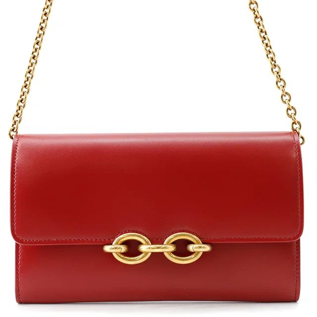 Saint Laurent Le Maillon WOC Wallet-on-Chain Red696608 Leather in Leather from GALLERY RARE