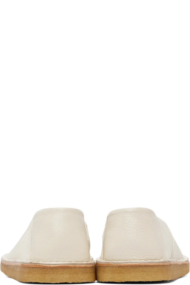 LEMAIRE Off-White Square Slip-on Loafers, photo 2 of 6 from SSENSE
