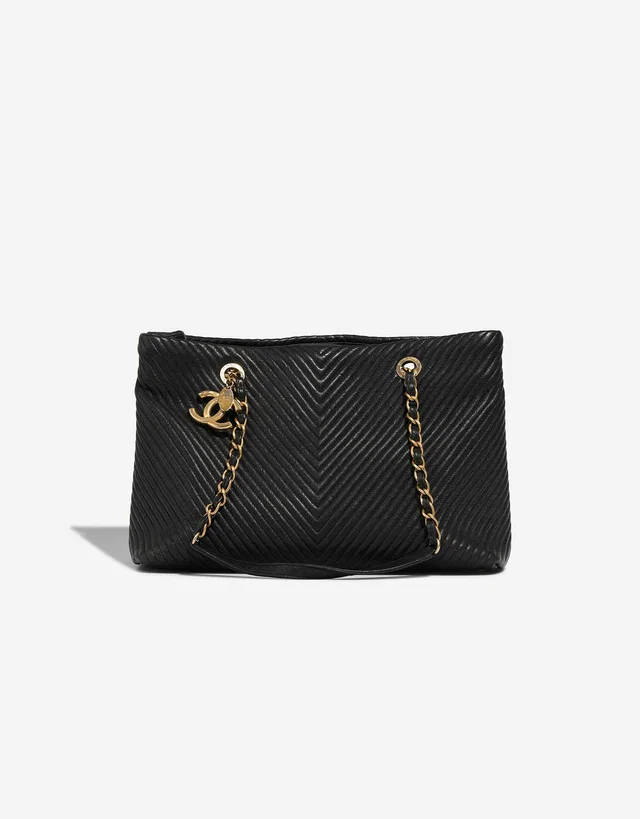 Chanel Shopping Tote GST Calf Black in Black Calfskin from SACLÀB