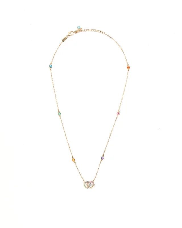 Gucci GG Running Multicolor 18kt Necklace in Multicolor from A Retro Tale, photo 3 of 6