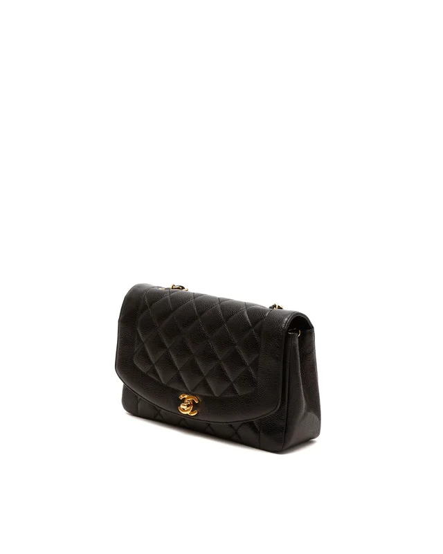 Chanel Medium Caviar Diana Flap Bag in Caviar leather from A Retro Tale, photo 2 of 8