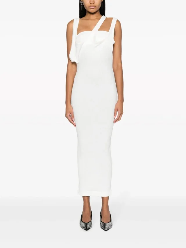 The Attico Ribbed Jersey Midi Dress Runway, photo 3 of 3 from Balardi