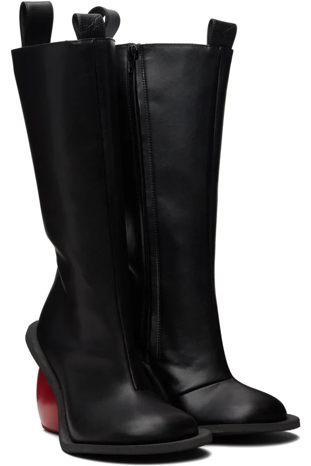 YUME YUME Black Love Tall Boots, photo 4 of 5 from SSENSE