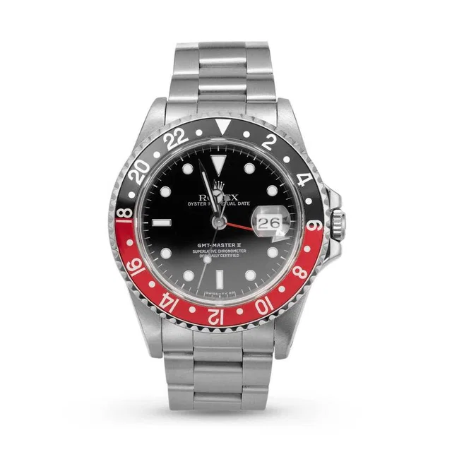 Rolex GMT-Master II Automatic Black Dial Mens Watch 16710 BKSO in silver|black|gray from Jomashop.com