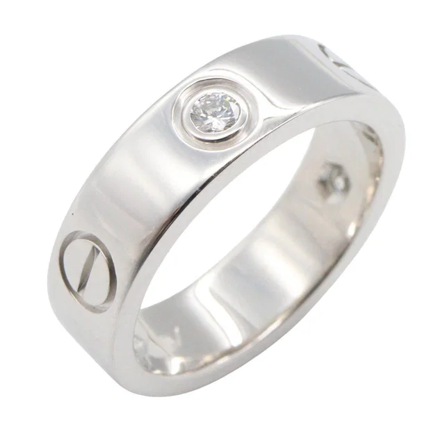 Cartier Love Au750 Diamond Ring Size 12 from LuxUness