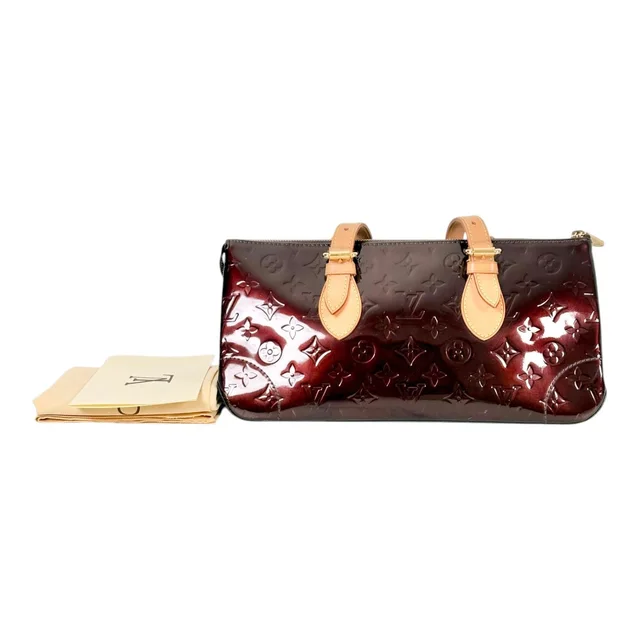 Louis Vuitton Burgundy Patent Leather Handbag from Luxury Promise