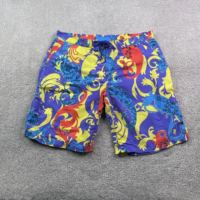 Etro Milano Board Shorts Mens Large Blue Paisley Floral Swim Trunks Italy Luxury in purple|blue from Poshmark