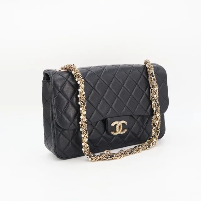 Chanel Westminster Quilted Lambskin Faux Pearl Chain Shoulder Bag in Lambskin from The Reluxe