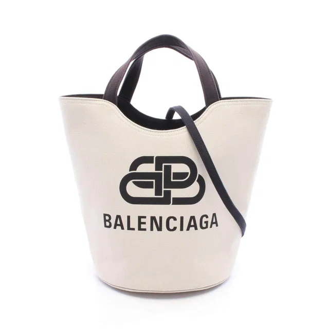 Balenciaga Wave Medium Canvas 2way Tote Bag in Canvas from LuxUness