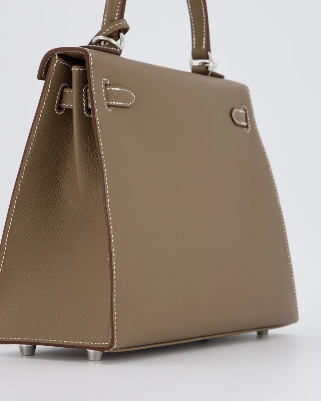 Hermès Kelly 25 Sellier Bag in Taupe Epsom leather from Sellier, photo 12 of 20